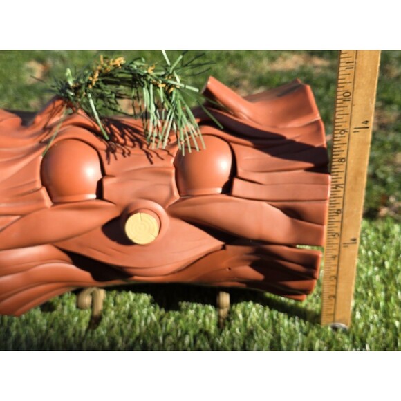 Christmas Yule Burner talking Singing Log  1999 Telco Battery Animated No Box - Picture 5 of 12